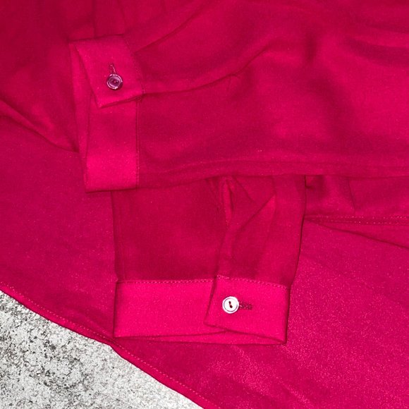 NEW Women's The Limited Faux Wrap High Low Blouse - Picture 8 of 11